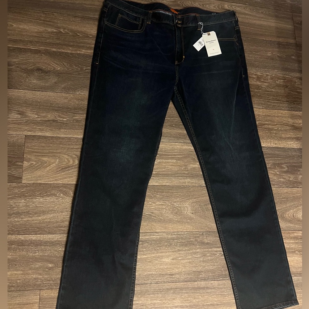 Tommy Bahama Men’s Sand Drifter Vintage Dark Wash 44x34 Straight Blue Jeans